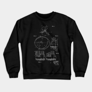 Rotary Pistol Engine Vintage Patent Hand Drawing Crewneck Sweatshirt